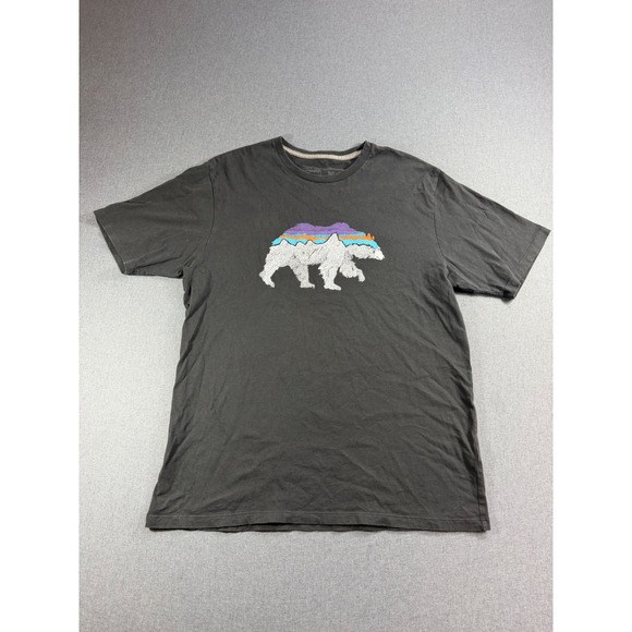 Patagonia Other - Patagonia Mens Fitz Roy Bear Organic Cotton T-Shirt Gray Regular Fit Medium